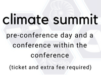 climate summit: pre-conference day and a conference within the conference (ticket and extra fee required)